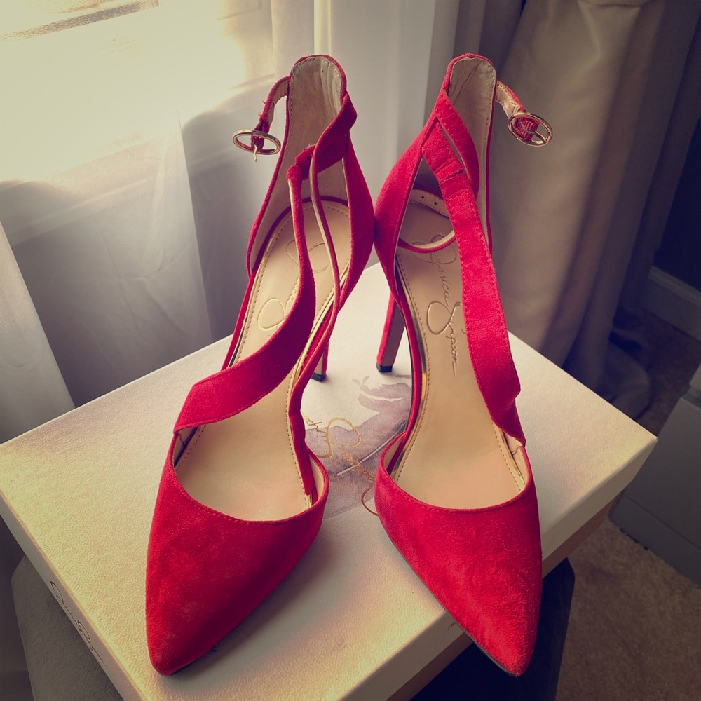 Jessica Simpson shoes red